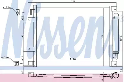 940601 NISSENS Конденсатор, кондиционер