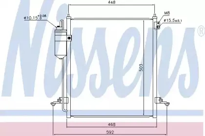 940610 NISSENS Конденсатор, кондиционер