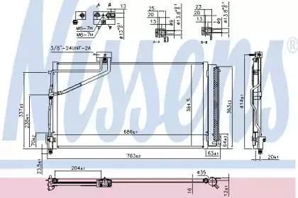 940657 NISSENS Конденсатор, кондиционер