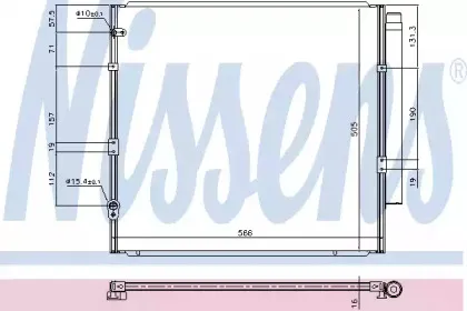 940712 NISSENS Конденсатор, кондиционер
