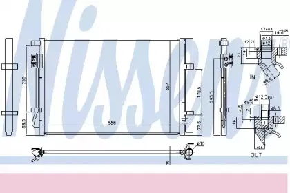 940730 NISSENS Конденсатор, кондиционер