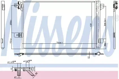 940732 NISSENS Конденсатор, кондиционер