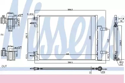 940733 NISSENS Конденсатор, кондиционер