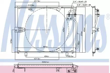 94158 NISSENS Конденсатор, кондиционер
