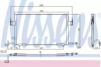94200 NISSENS Конденсатор, кондиционер