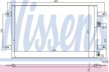 94251 NISSENS Конденсатор, кондиционер