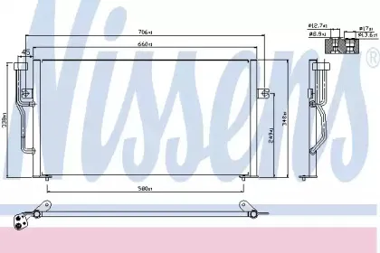 94305 NISSENS Конденсатор, кондиционер