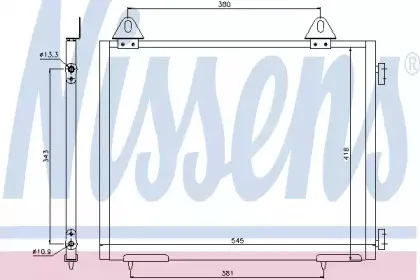 94327 NISSENS Конденсатор, кондиционер