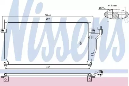 94356 NISSENS Конденсатор, кондиционер
