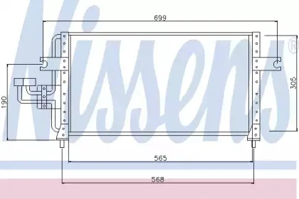 94349 NISSENS Конденсатор, кондиционер