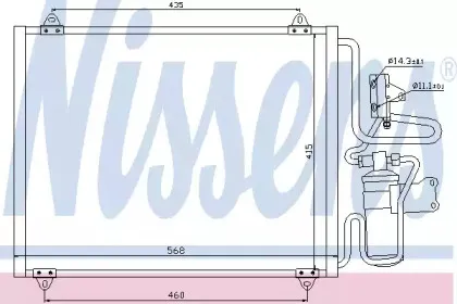 94440 NISSENS Конденсатор, кондиционер