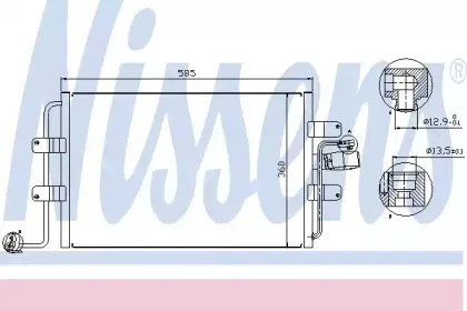 94522 NISSENS Конденсатор, кондиционер