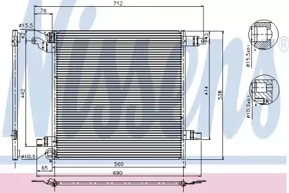 94568 NISSENS Конденсатор, кондиционер