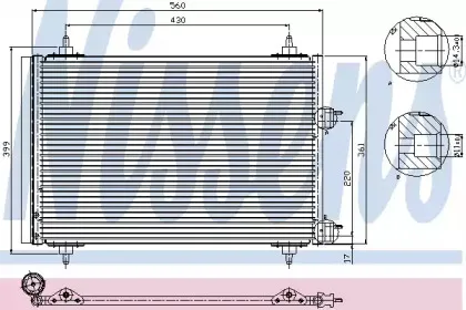 94570 NISSENS Конденсатор, кондиционер