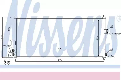 94589 NISSENS Конденсатор, кондиционер