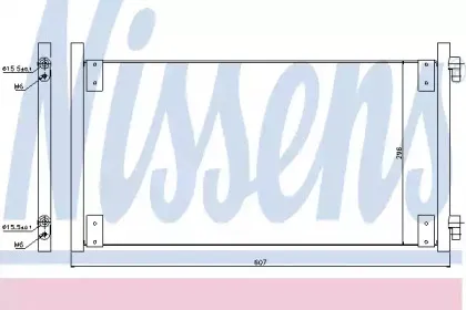 94596 NISSENS Конденсатор, кондиционер