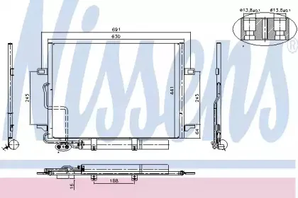 94614 NISSENS Конденсатор, кондиционер