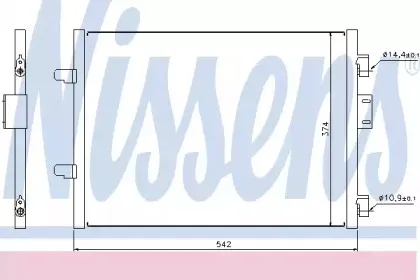 94656 NISSENS Конденсатор, кондиционер