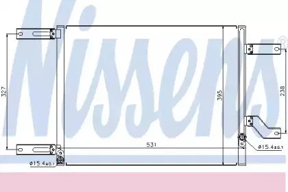 94666 NISSENS Конденсатор, кондиционер