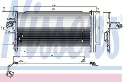 94667 NISSENS Конденсатор, кондиционер