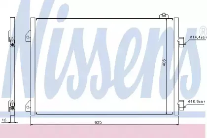 94668 NISSENS Конденсатор, кондиционер
