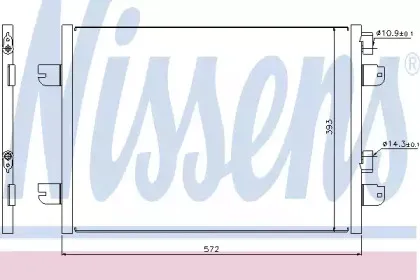 94673 NISSENS Конденсатор, кондиционер