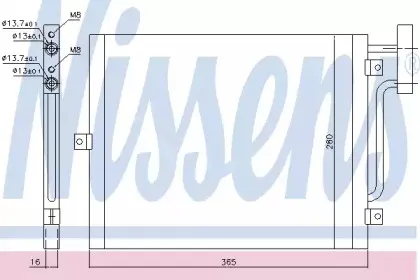 94715 NISSENS Конденсатор, кондиционер
