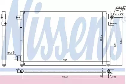 94717 NISSENS Конденсатор, кондиционер