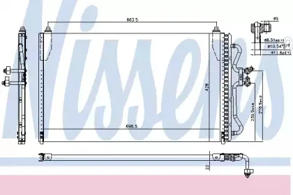 94731 NISSENS Конденсатор, кондиционер
