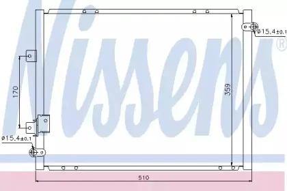 94737 NISSENS Конденсатор, кондиционер
