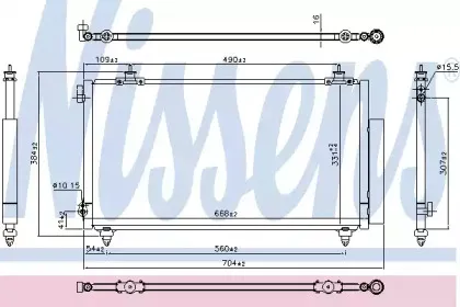 94740 NISSENS Конденсатор, кондиционер