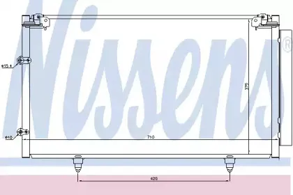 94757 NISSENS Конденсатор, кондиционер