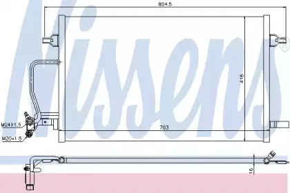 94762 NISSENS Конденсатор, кондиционер