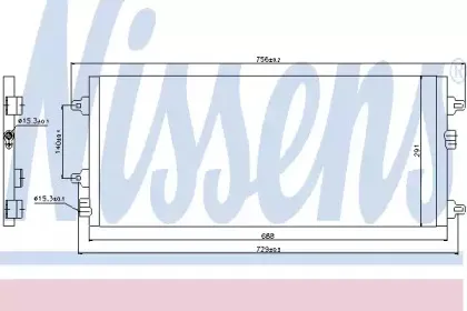 94782 NISSENS Конденсатор, кондиционер