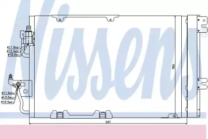 94807 NISSENS Конденсатор, кондиционер