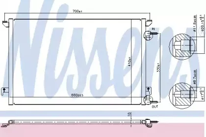 94852 NISSENS Конденсатор, кондиционер