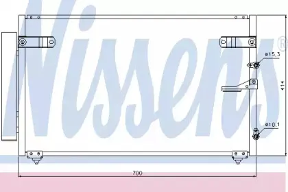 94867 NISSENS Конденсатор, кондиционер