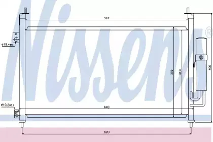 94875 NISSENS Конденсатор, кондиционер