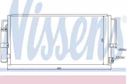 94884 NISSENS Конденсатор, кондиционер