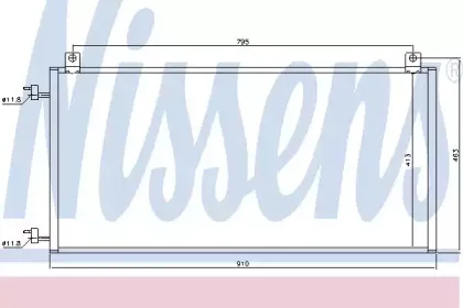 94967 NISSENS Конденсатор, кондиционер