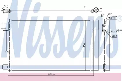 94973 NISSENS Конденсатор, кондиционер