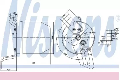 95004 NISSENS Осушитель, кондиционер