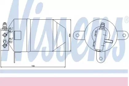 95006 NISSENS Осушитель, кондиционер