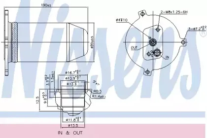 95007 NISSENS Осушитель, кондиционер