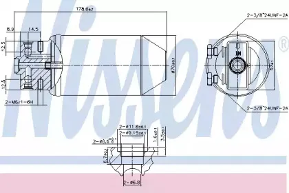 95048 NISSENS Осушитель, кондиционер