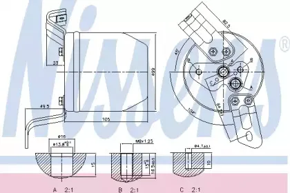 95196 NISSENS Осушитель, кондиционер