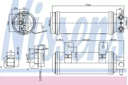 95057 NISSENS Осушитель, кондиционер