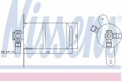 95025 NISSENS Осушитель, кондиционер