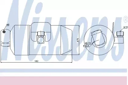 95027 NISSENS Осушитель, кондиционер