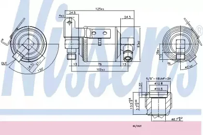 95109 NISSENS Осушитель, кондиционер